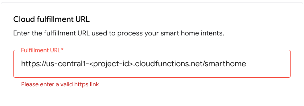 Menambahkan URL cloud function